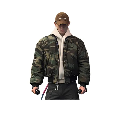 XUBAIHUO Камуфляж Унисекс Пуховики