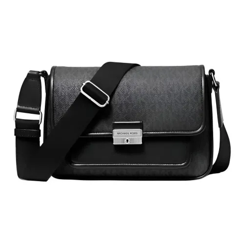 MICHAEL KORS Bradshaw Холст Курьер Сумка через плечо Сумка Средний Женский Черный