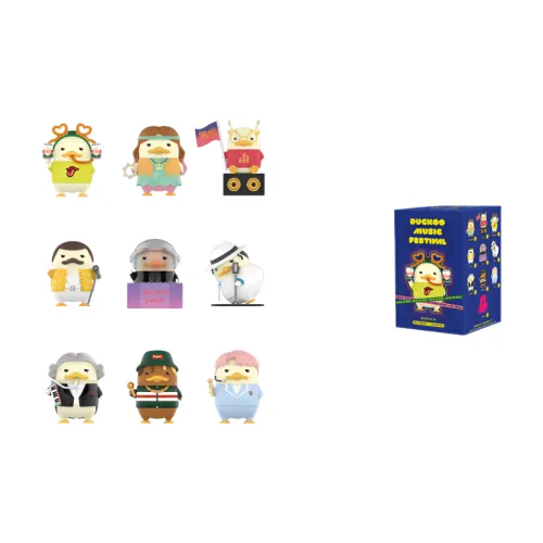 POP MART Коллаборация Edition DUCKOO Музыкальный фестиваль Коллекция Слепые коробки Одиночная коробка Полная коробка 9 шт