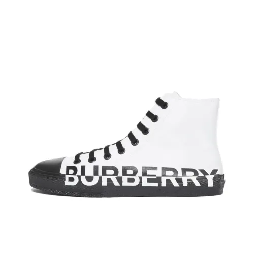 Burberry High Топ Кеды Мужские Черно-Белые