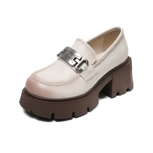 H2 Платформа Высота Увеличивающая Винтаж Британский стиль Женская Обувь Fashion Versatile Удобная Обувь Женская Лоферы