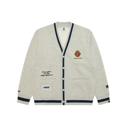 Aape Серый Белый WH2 Мужской Свитшот