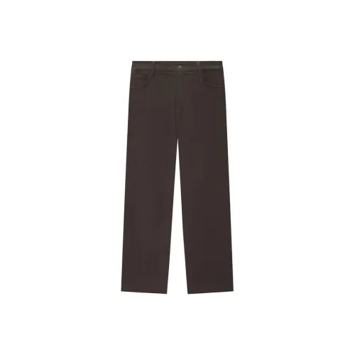 Nice Rice Темный кофейный унисекс повседневные брюки