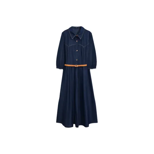 LUYOUYE Длинное платье с длинными рукавами женское