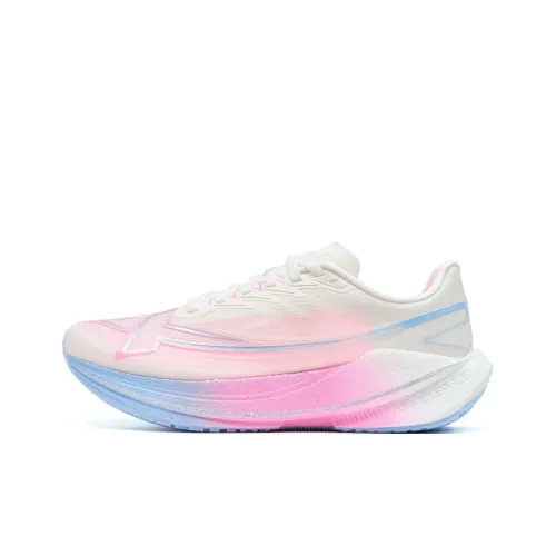 XTEP Butterfly Metamorphosis Blade Беговые кроссовки Низкий Топ Парус Белый Лунный Синий Флуоресцентный Вишневый Цветок Розовый Женские