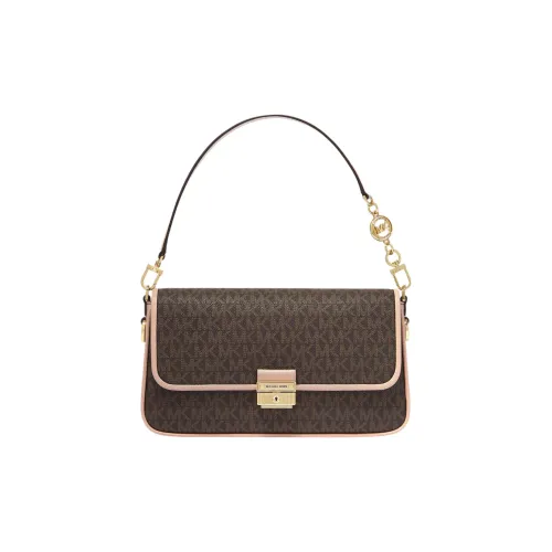 MICHAEL KORS Кожа Сумка через плечо Маленькая Женская Желудево-коричневая и Розовая