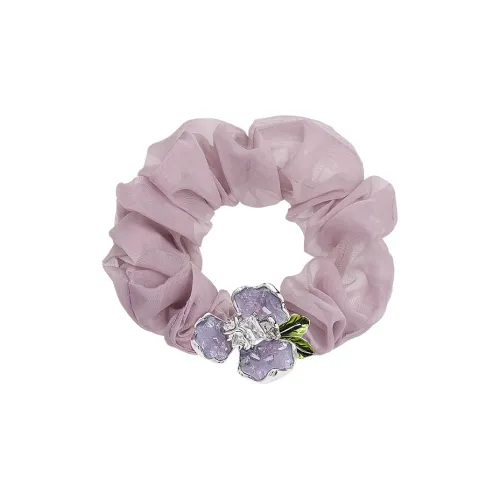 ROYALSASA Шелковый шифон Резинка для волос Женская