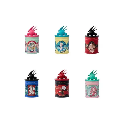 POP MART Skullpanda 'Diya' Scenic Коллекция Слепые коробки Один Mystery Коробка Целая коробка 6 шт