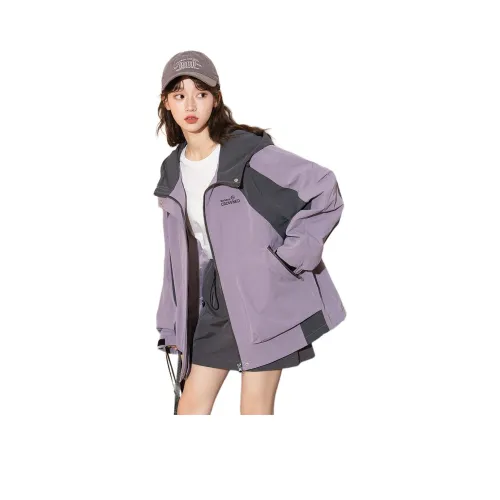 Tonlion Розовый Фиолетовый Женский Куртки