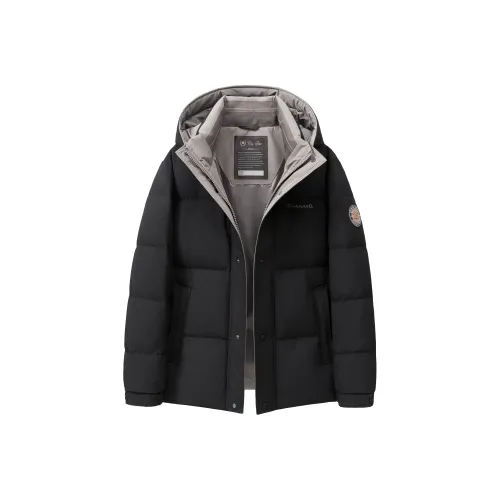 Maserati Black Unisex Down Jackets Мазерати Черный Унисекс Пуховики