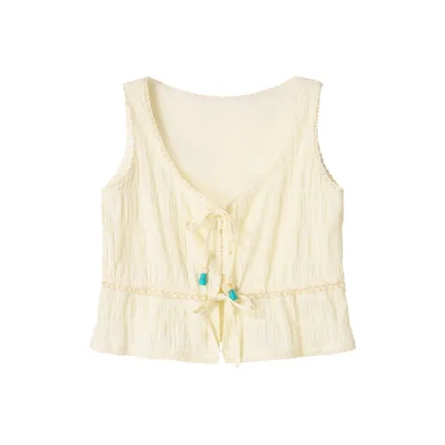 UENA Бежевый Рубашка В наличии Женские Майки