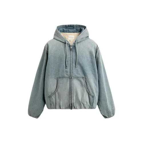 ZARA Aqua Blue Men's Denim Jackets