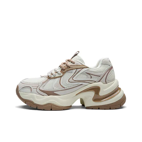 KAPPA Спина to Спина Толстоподошвенные кроссовки Женские Зимний Белый Ржавый Коричневый