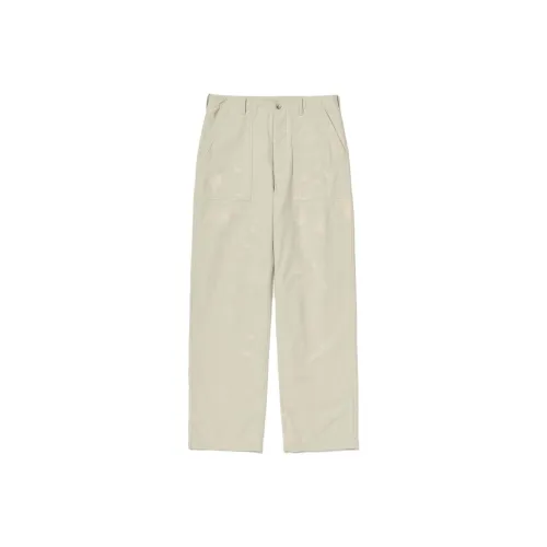 Auralee FW25 WASHED BAGGY SATIN WHITENED BAKER PANTS Jeans Unisex