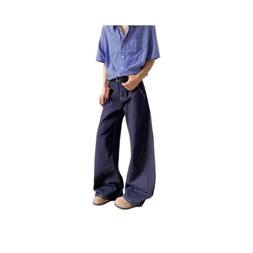 HIPHOPPUNKS Синий Мужской Джинсы