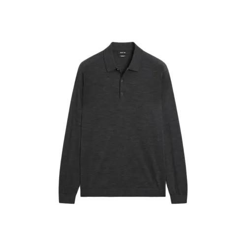 Massimo Dutti Темно-серая мужская поло
