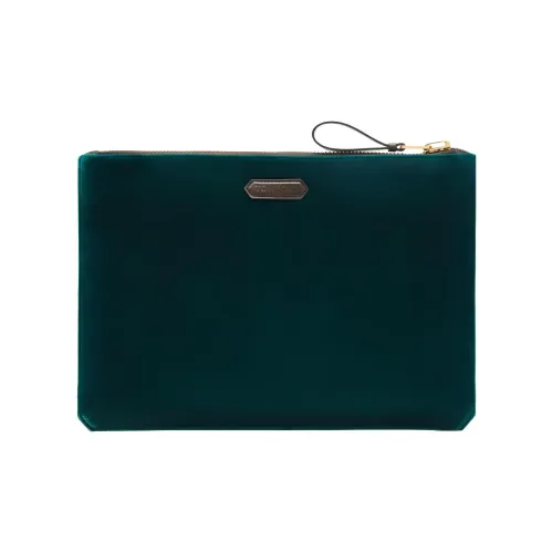 TOM FORD Бархатный клатч мужской сосновый зеленый
