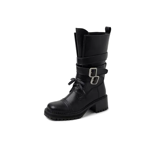 AIQINISHA MID Голень Ботинки 5,5 см Женские