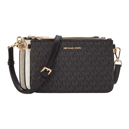 MICHAEL KORS Jet Set 1 Кросс-боди Сумка Средний Женский Черный Белый Серый