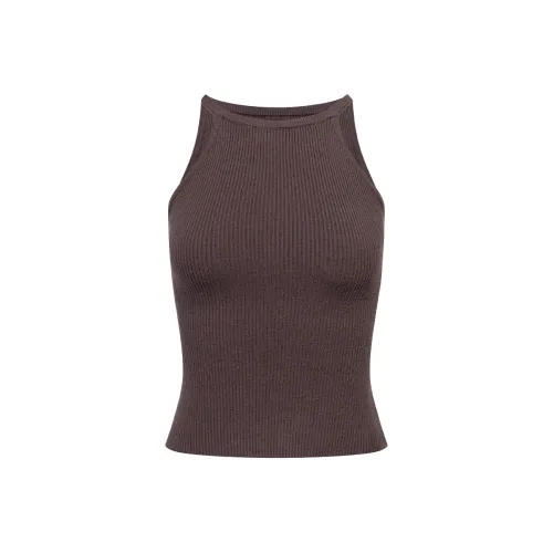 Ariseism Базовый тонкий ремень Вязаный жилет Женский Летний Облегающий крой Топ Женский