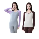 Антибактериальный, хлопок, светло-фиолетовый, серый, стиль Майярд, коричневый