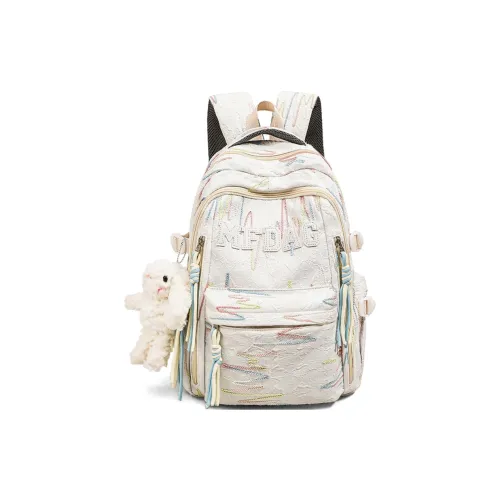 Crtnzo Kroez Ткань Рюкзак Стандартный Женский Экрю