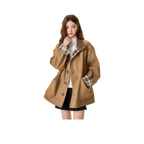 ZCDECO Кофе Женские Тренч