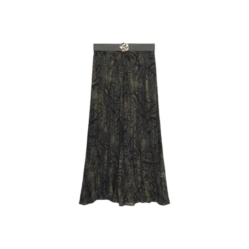 ZARA Многоцветные Женские Повседневные Длинные Юбки