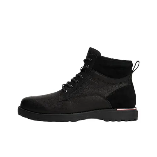 Tommy Hilfiger Monogram Booties Men's Black