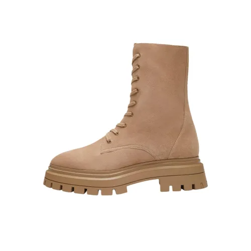 Stuart Weitzman SW Bedford Sleek Короткий Мартин Boot 4CM Женские Коричневый