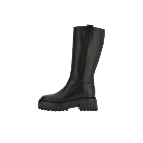 HOGAN H700 Высокие сапоги до колена 7,5 см женские черные