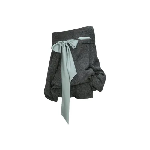 GRAYISMOON Серый Женские Повседневные Костюмы