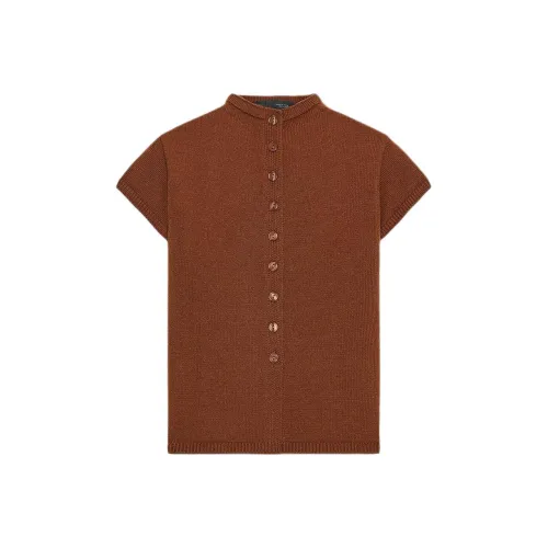 ZARA Коричневый Женский Трикотаж