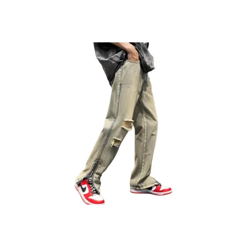 SOUL WORKER Light Blue Unisex Jeans SOUL WORKER Светло-голубые унисекс джинсы