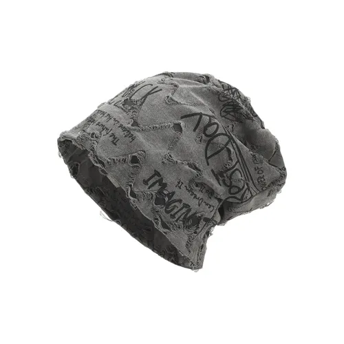 FREE RABBITⅡ Vintage Fashion Тонкий Face Шапка-бини Большая окружность головы Свободный крой Термошапка-бини Унисекс