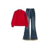 197 Свитер + Флисовая подкладка Джинсы