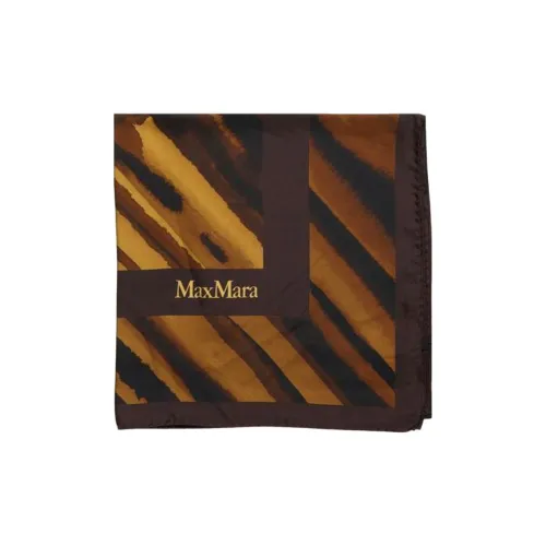 MaxMara Шелковые Шарфы Женские Коричневый