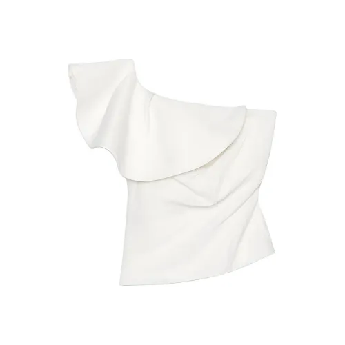 ZARA ZW Series Морозный Белый Женские T-рубашки