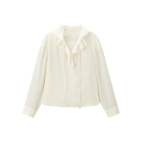 PEACEBIRD Белые Женские Рубашки