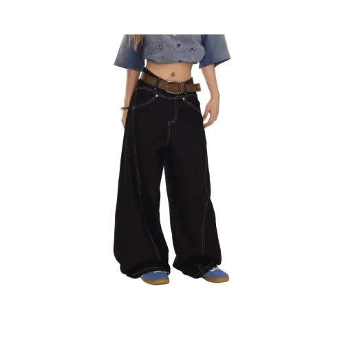 CARQ Черный Унисекс Джинсы