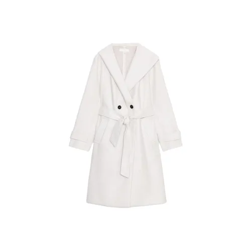 ZARA Белое Женское Пальто