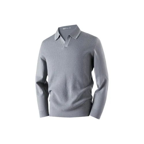 Red bean Каменный серый Мужской Трикотаж