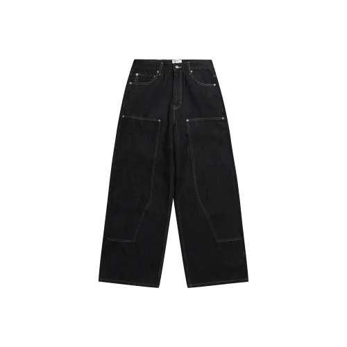 UNDOMAZE Весенние и Осенние Джинсы Свободного кроя Мужские