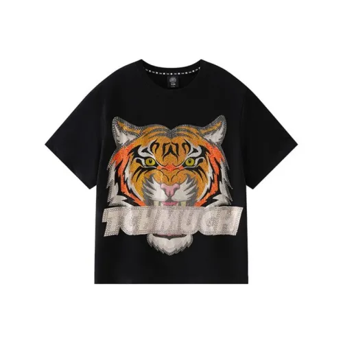 TCH Черная основа с золотым логотипом Унисекс T-рубашки