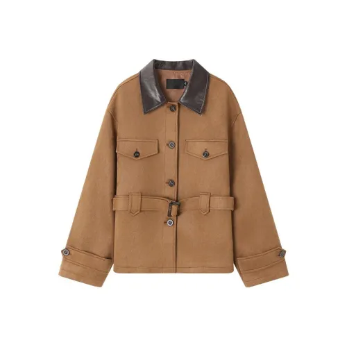 LUYOUYE Карамель Теплый Коричневый Женская Тренч