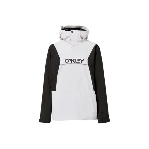 Oakley Белый Черный Мужская Лыжная Куртка