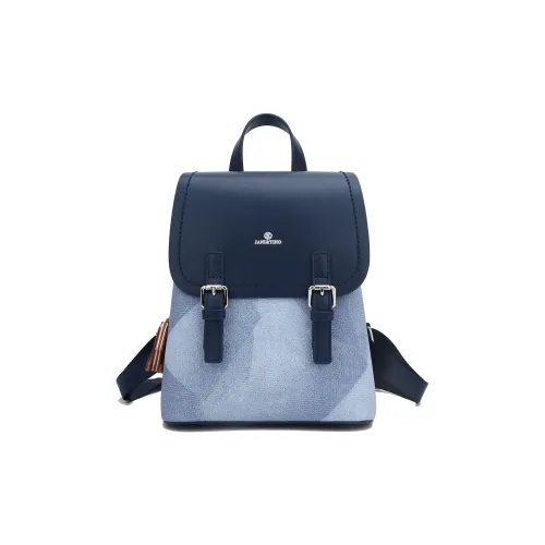 JANITINO Полиуретан ПУ (полиуретан) Рюкзак Женские Винтажный синий