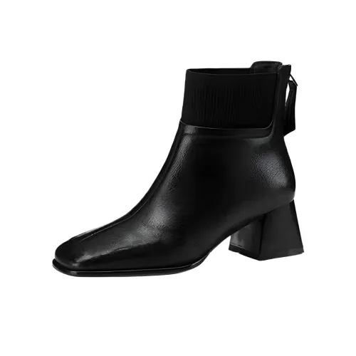 Wuji Вязаная модель свободный крой ботильоны женские