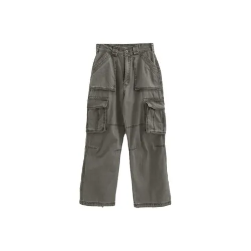 LOWEAR Винтаж Твердый Matt Брюки карго Брюки карго Женские