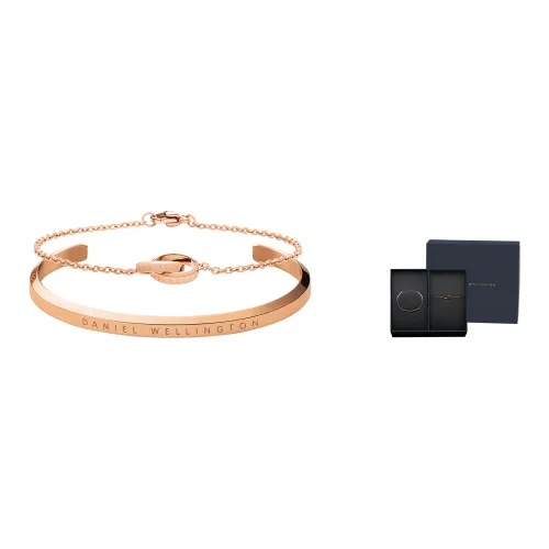 Daniel Wellington Alloy Bangles Unisex Rose Gold Даниэль Уэлингтон Сплав Браслеты Унисекс Розовое Золото